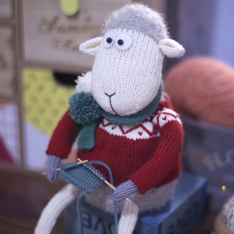 Adorable Knitted Sheep Pattern: Meet Simon!