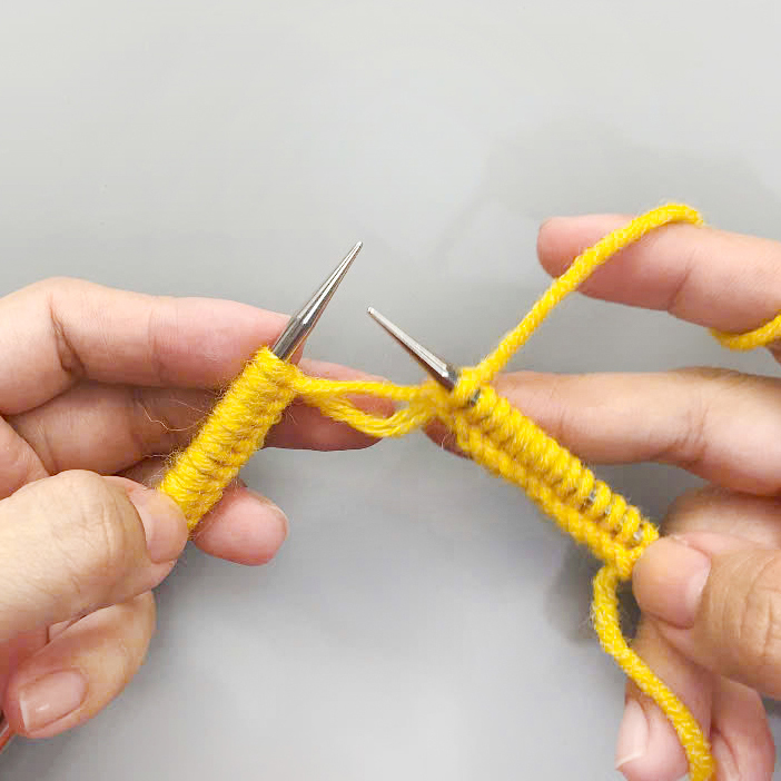 How to pick up (fix) a dropped stitch on the cast-on edge